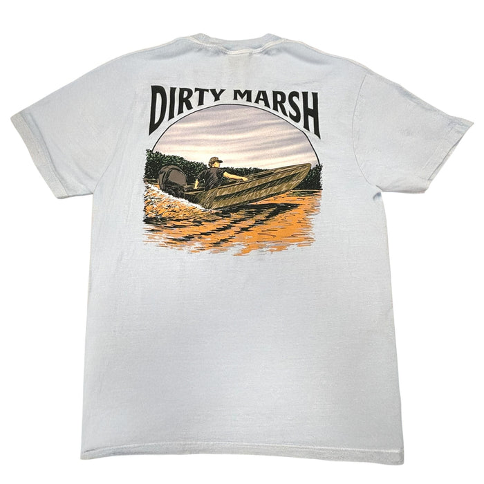 Marshall On Da River Short Sleeve T-Shirt in Chambray