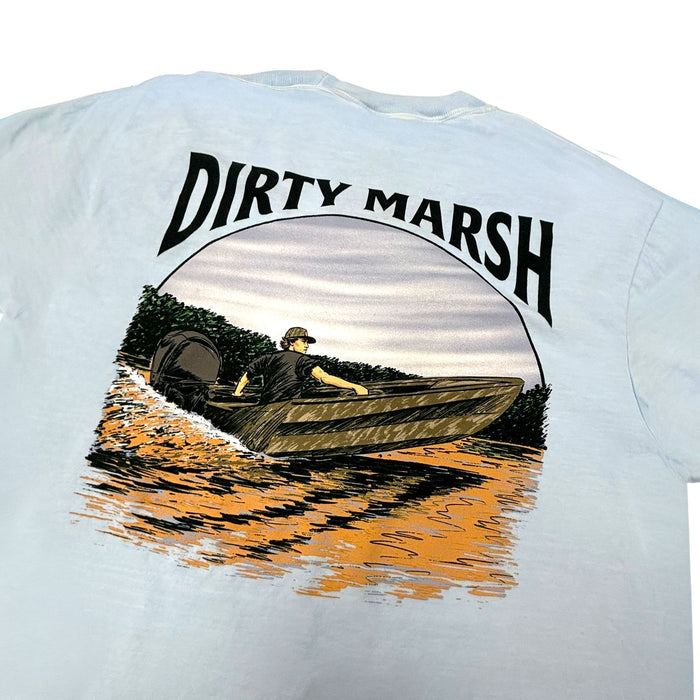 Marshall On Da River Short Sleeve T-Shirt in Chambray