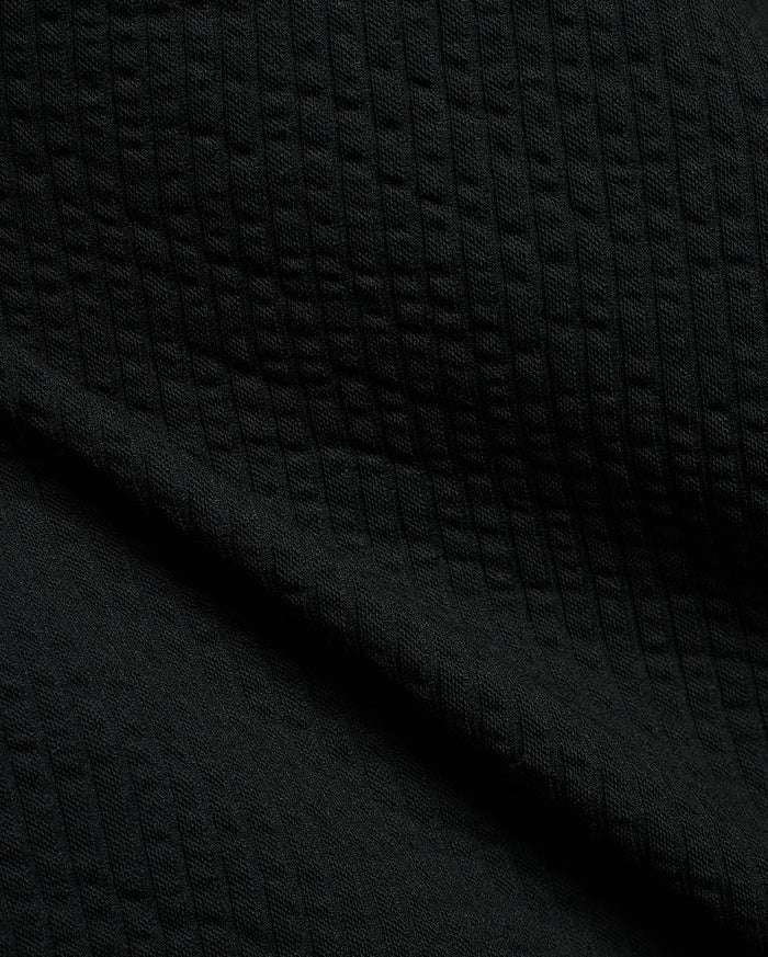 Black Mens Arlen Seersucker Short, a premium Psycho Bunny garment with a distinctive puckered, striped seersucker fabric texture, perfect for refined streetwear.