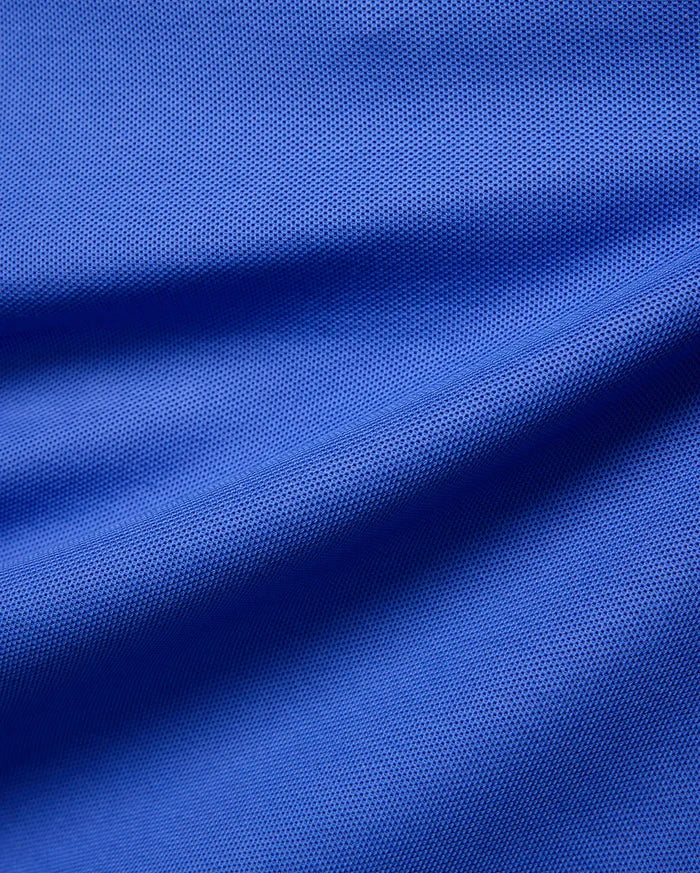 Mens Atley Pique Polo in vibrant royal blue, crafted from signature textured pique fabric, offering a classic fit. This premium Psycho Bunny polo features an embroidered bunny skull logo on the chest.