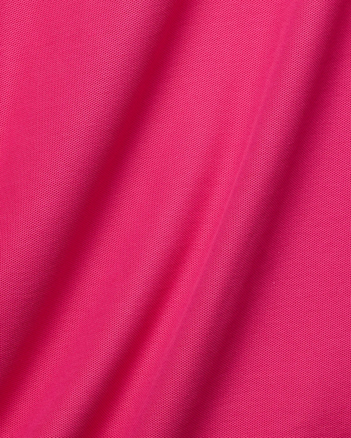 Mens Classic Pique Polo in vibrant fuchsia, crafted from breathable textured pique fabric. Features a classic fit and the iconic small embroidered Psycho Bunny skull logo on the left chest, embodying refined streetwear.