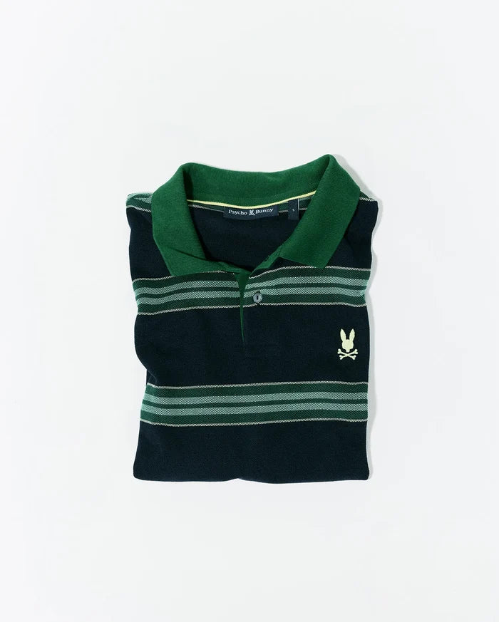 MEN'S DREW STRIPED PIQUE POLO - MT0100238