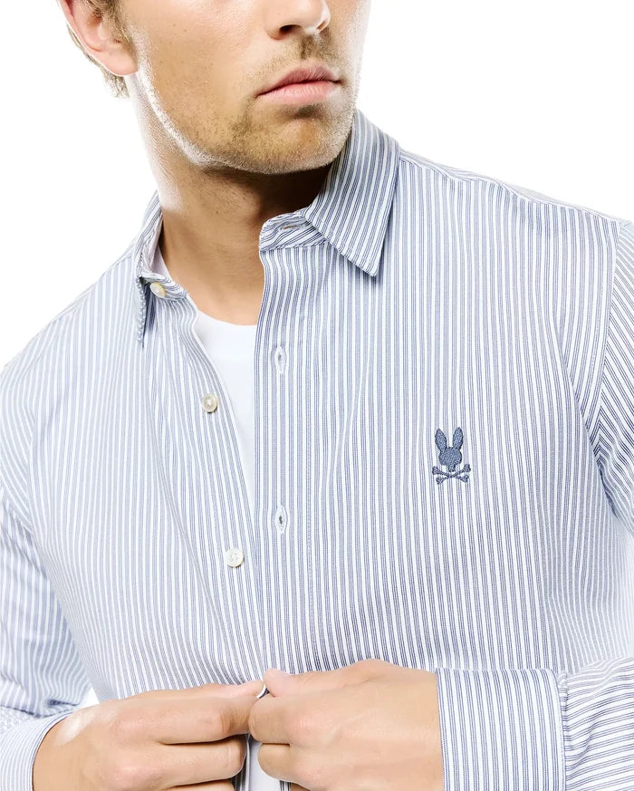 MEN'S JIM PIMA STRIPE KNIT SHIRT - MT0300267