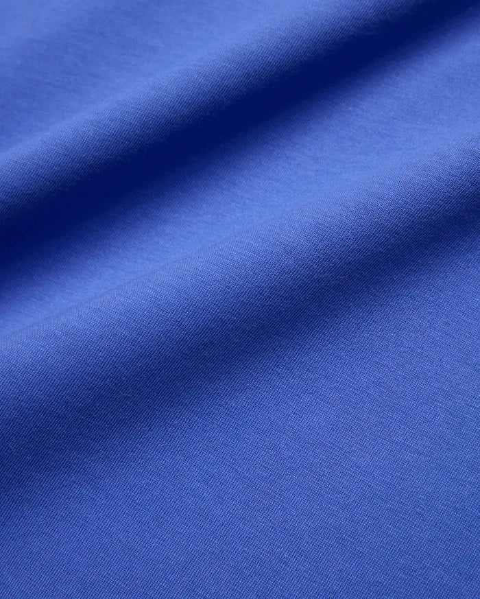 Mens Sunny Chest Graphic Tee in vibrant royal blue, featuring a smooth jersey knit fabric and an implied chest graphic with the iconic Psycho Bunny skull logo.