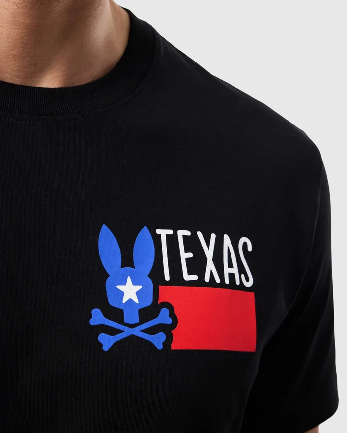 Close up of the pima cotton texas city tee