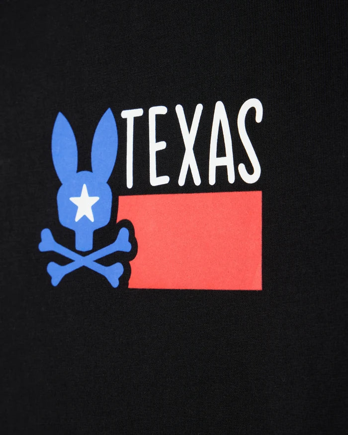 Logo detail on Men's pima cotton texas city tee