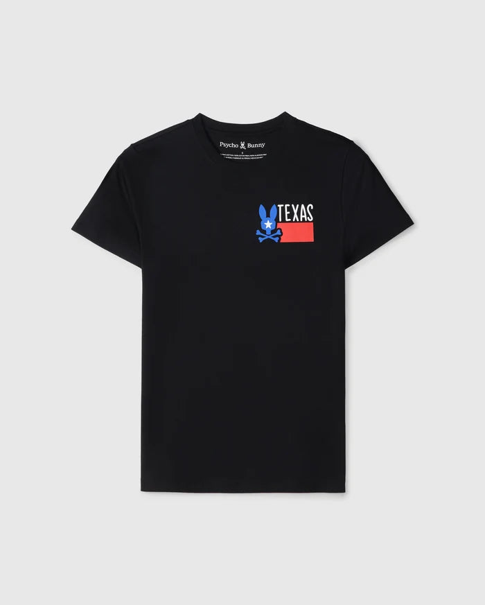 flat front view of pima cotton texas city tee