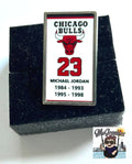 Micheal Jordan Retirement Banner Pin Brooches Enamel Bulls