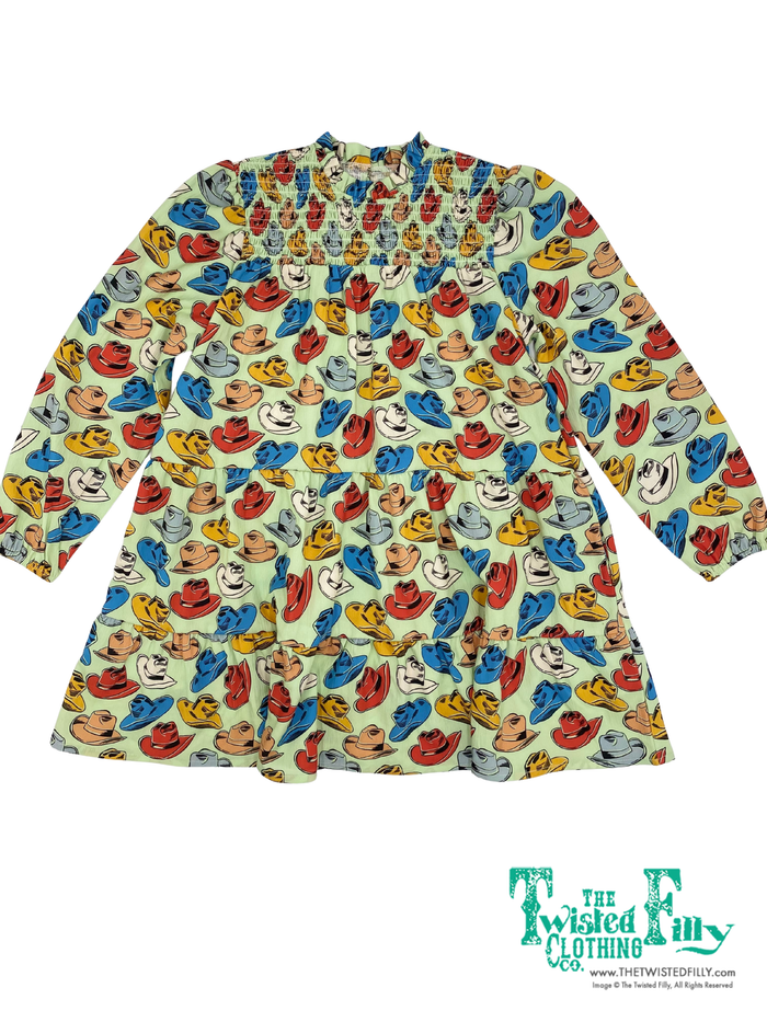 Mint Hat - Youth - Smocked LS Dress