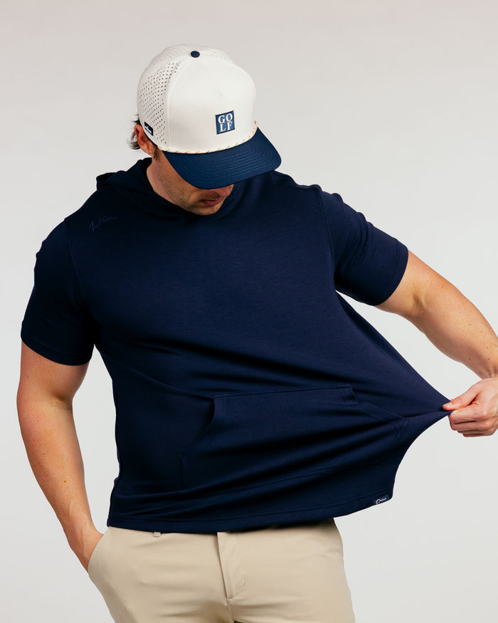 Navy CoreSoft Hooded Tee