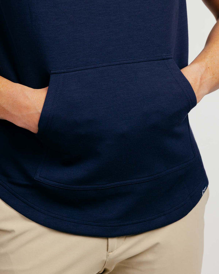 Navy CoreSoft Hooded Tee