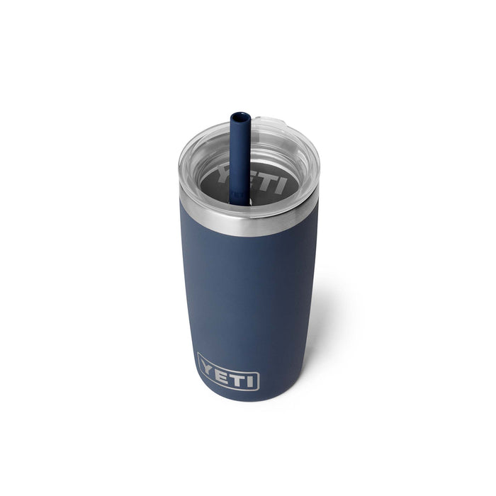 Yeti Navy Rambler 10oz Tumbler with Silicone Straw