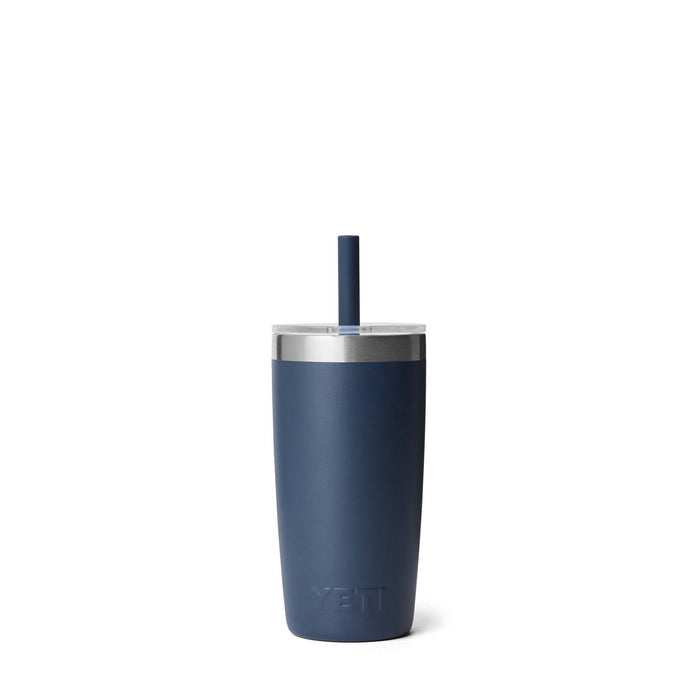 Yeti Navy Rambler 10oz Tumbler with Silicone Straw