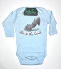 New To The Herd - L/S Infant One Piece - Ice Blue