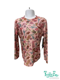Pink Boot - Toddler LS Mesh Top