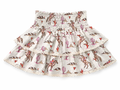 cream colored tiered ruffle cowgirl and pink cactus skort
