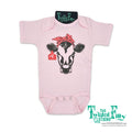 Red Bandana Calf - S/S Infant One Piece - Pink