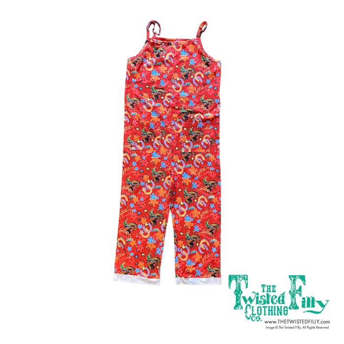 Red Yee Haw - Toddler Sleeveless Romper
