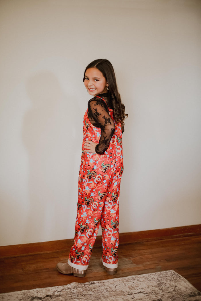 Red Yee Haw - Toddler Sleeveless Romper