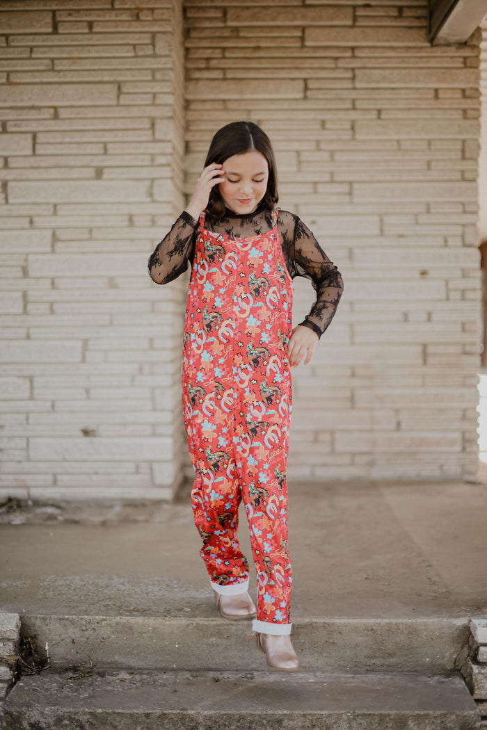 Red Yee Haw - Youth Sleeveless Romper