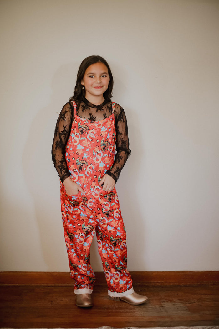 Red Yee Haw - Youth Sleeveless Romper