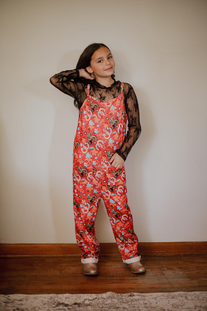 Red Yee Haw - Youth Sleeveless Romper