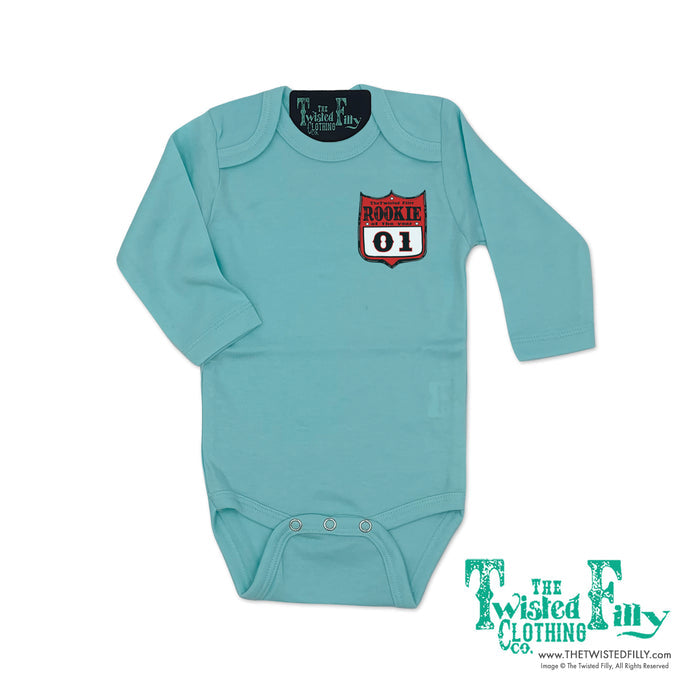 Rookie Of The Year Rodeo Back Number - L/S Infant One Piece - Assorted Colors