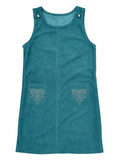 Sage Corduroy - Youth Sleeveless Dress - The Twisted Filly