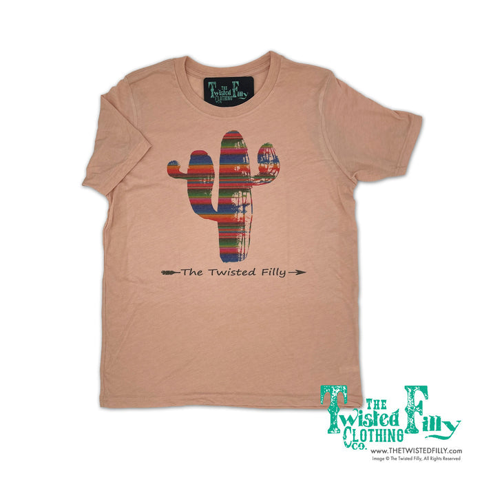 Serape Cactus - S/S Toddler Tee - Dusty Rose