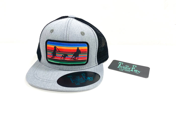 Serape Team Roper - Infant / Toddler Trucker Hat - Black/Gray