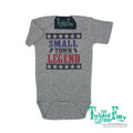 Small Town Legend - S/S Infant One Piece - Gray