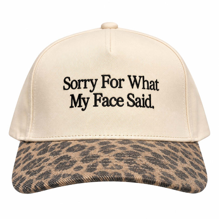 Sorry For What My Face Said Trucker Hat