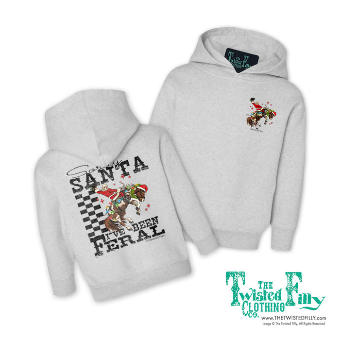 Sorry Santa I've Been Feral - Youth Hoodie - Assorted Colors