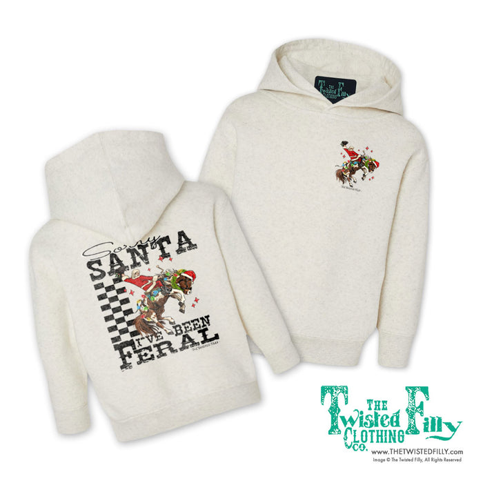 Sorry Santa I've Been Feral - Youth Hoodie - Assorted Colors