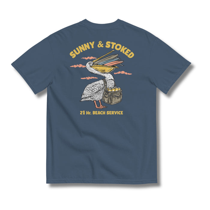 Sunny & Stoked Beach Service Short Sleeve T-Shirt