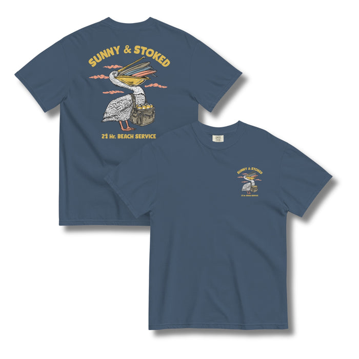 Sunny & Stoked Beach Service Short Sleeve T-Shirt