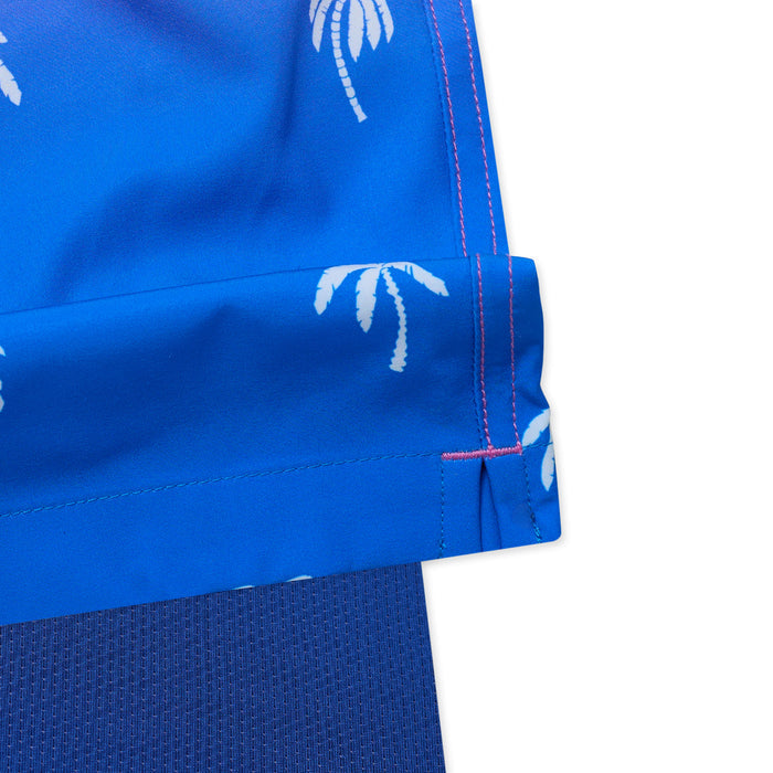 The Polka Palms 5.5 Inch Lined Swim Shorts