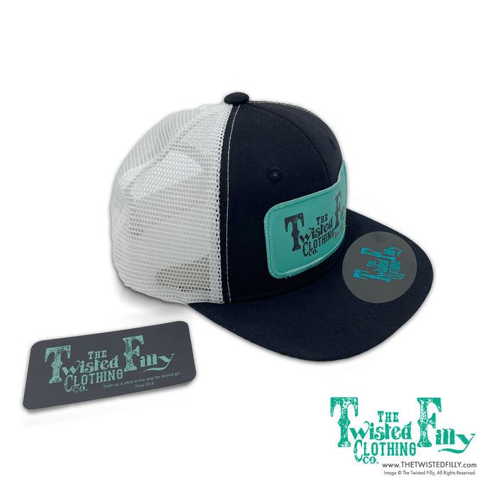 The Twisted Filly - Infant / Toddler Trucker Hat - Black/White