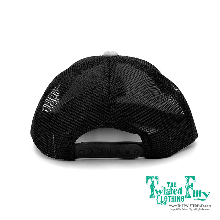 The Twisted Filly - Infant / Toddler Trucker Hat - Heather/Black