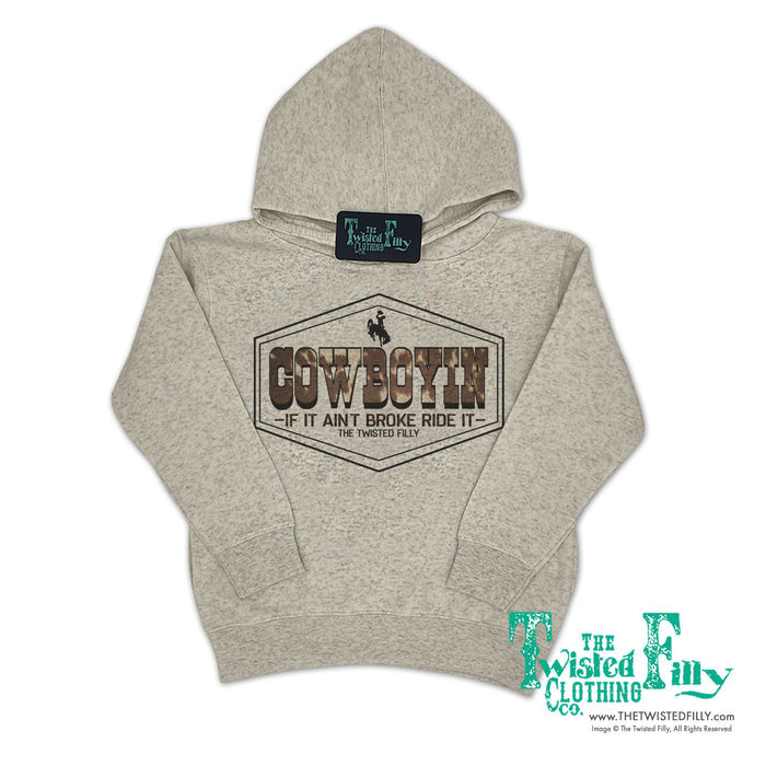 Triangle Cowboy - Youth Hoodie - Oatmeal