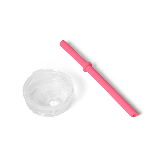 Tropical Pink Rambler 10oz Tumbler with Silicone Straw