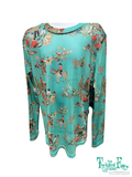 Turquoise Wagon - Youth LS Mesh Top