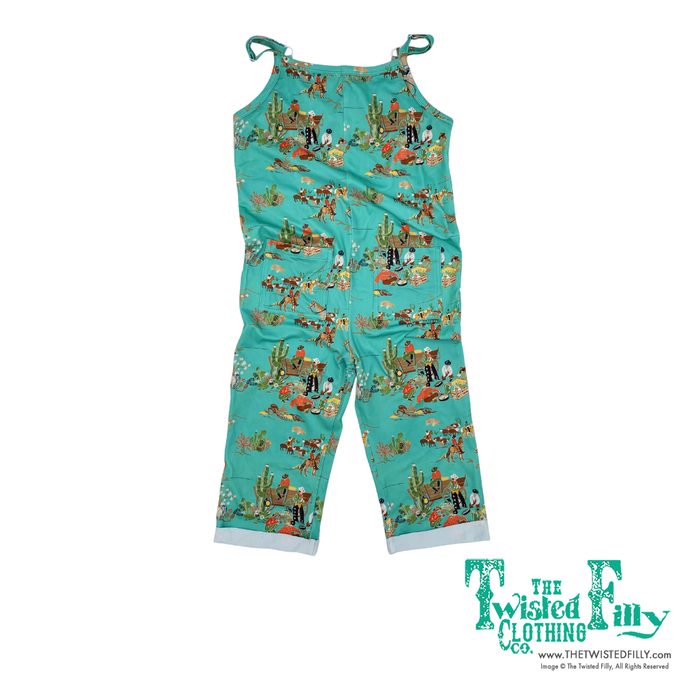 Turquoise Wagon - Youth Romper