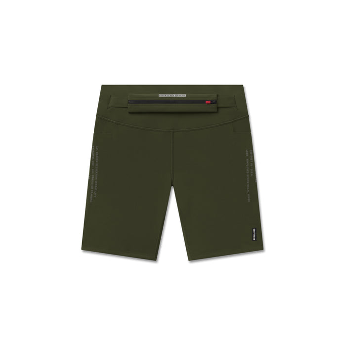 flatlay LYCRA® 3-in-1 Biker Short in olive, front view