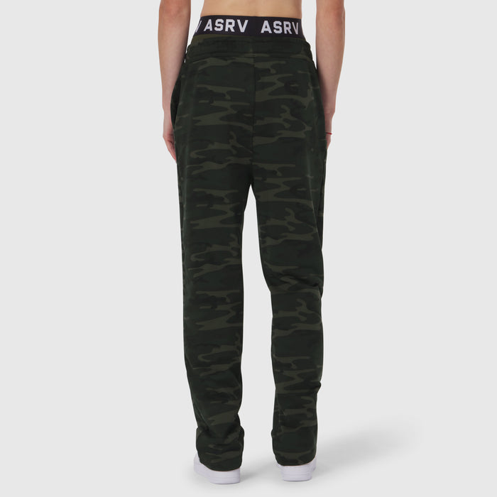 W034 Sorona® Terry Straight Leg Sweats in Dark Camo, back view on model