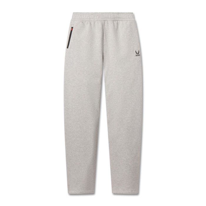 flatlay W034 Sorona® Terry Straight Leg Sweats in heather grey, front view