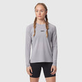 Polartec® Delta Longsleeve in slate grey worn by model, front view