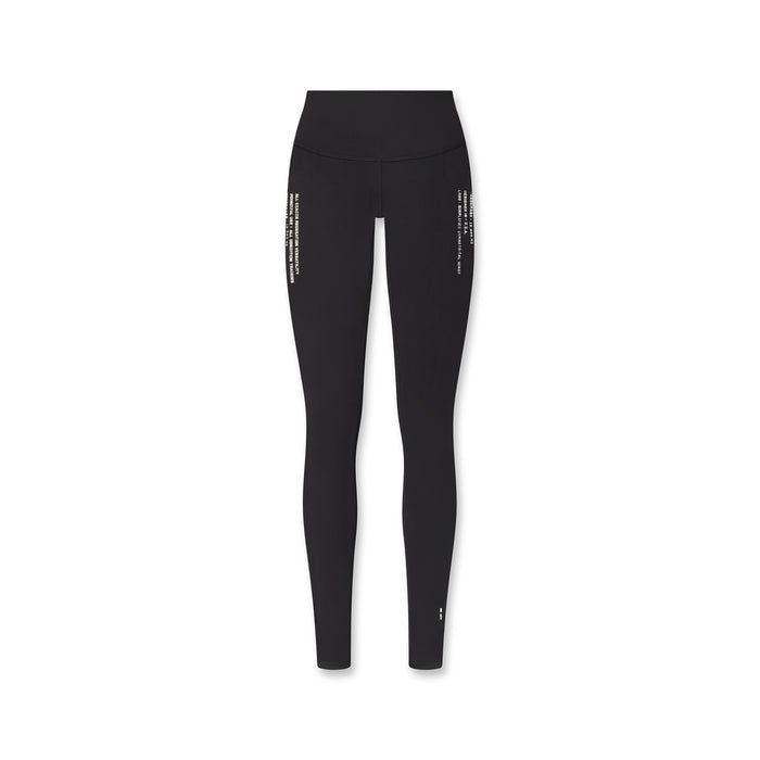 flatlay W072 LYCRA® ADAPTIV 4 Pocket Legging in black, front view