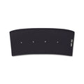 flatlay of W081 Ice-Skin Performance Headband in black, front view showing ASRV branding