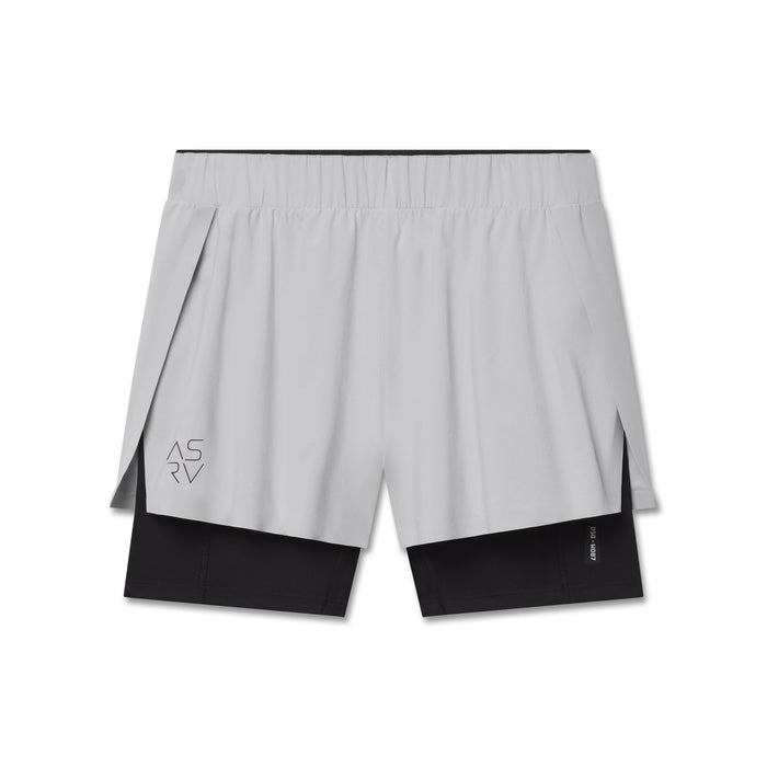 Flatlay W087 Aerotex™ Side Split Liner Short in slate grey, front view